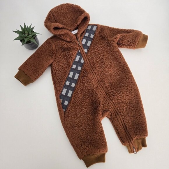 Baby Gap Star Wars Chewie Chewbacca Cozy One Piece 3-6 months - Picture 1 of 16